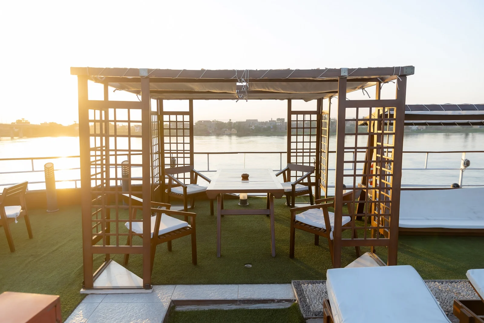 Sun deck of the MS Champollion II Nile Cruise Nile cruise